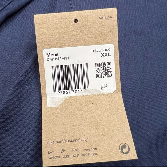 NEW XXL Paris Saint Germain PSG Nike 2022/23 Home Blank Jersey Blue - Picture 6 of 10